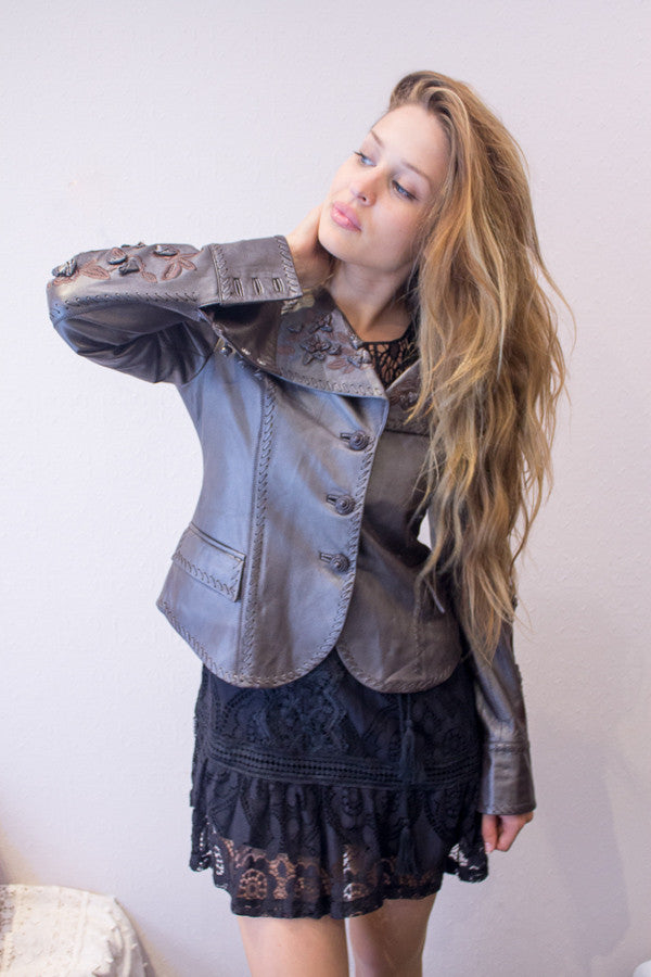 Most Feminine French Leather Jacket