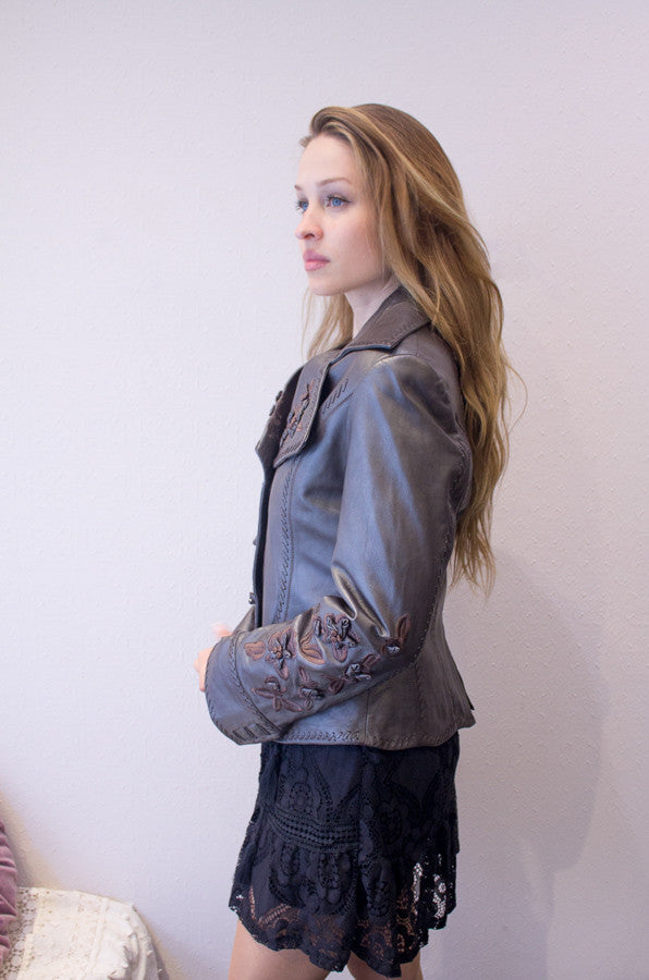 Most Feminine French Leather Jacket