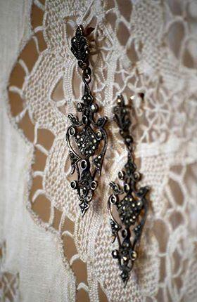 Lady of Camelot Antique Earrings